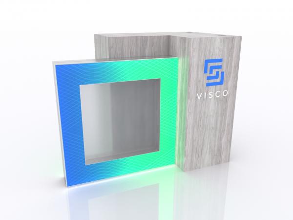 MOD-1704 Custom Trade Show Counter w/ LED Lights -- Image 1